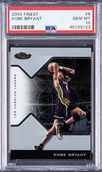 2004-05 Topps Finest #8 Kobe Bryant - PSA GEM MT 10